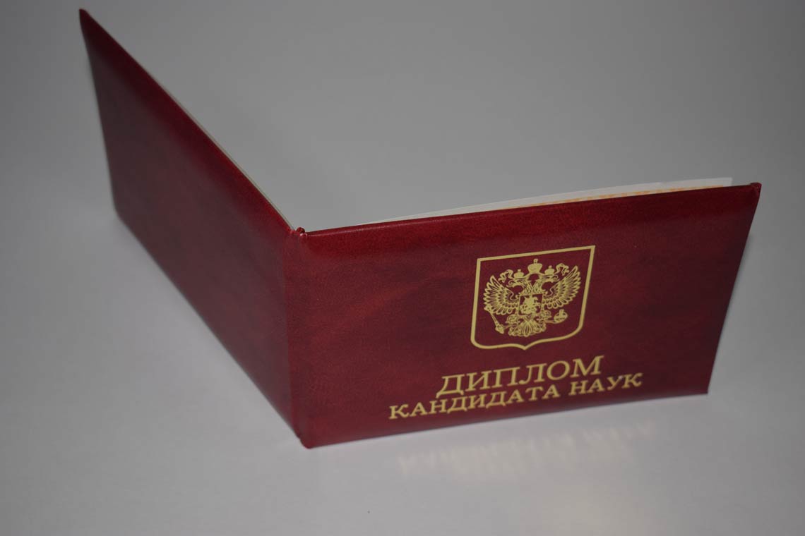 Диплом Кандидата Наук 2017-2025 в Ангарске корка